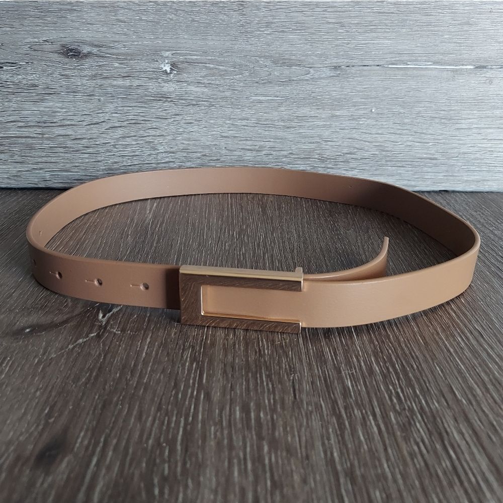 YooAi Tan Faux Leather Belt 38
